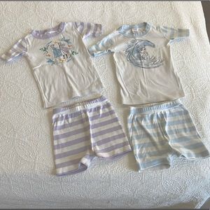 Hanna Andersson Frozen 2 Short Johns Set 4T